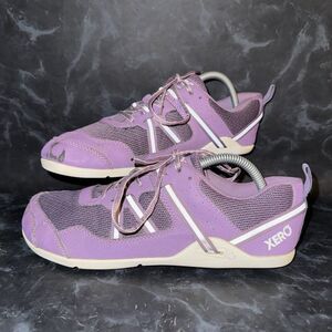 XERO Prio Athletic Running Shoes Purple Miniminalist Barefoot Womens Size 10